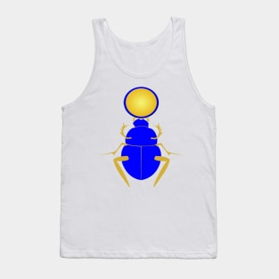 Ancient Egyptian Scarab beetle and Aten Tank Top